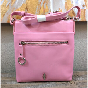 Thacker NYC Crossbody Bag Pink Peony Leather NWT Small Shoulder Purse Adjustable